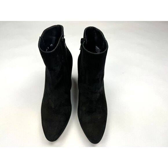 Paul Green Valerie Ankle Booties Women UK5 US7.5 Black Suede Leather Zip Closure